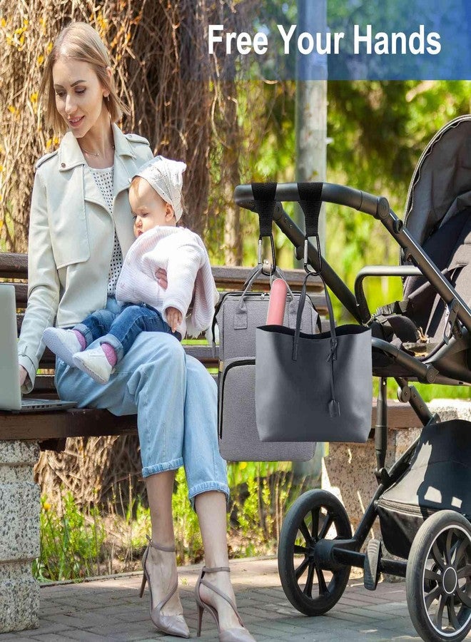 GuoluvSoo 4 Pack Stroller Hooks – Multifunctional Clips for Bags, Diaper Bags, Purse & Backpack. Universal Fit for Strollers, Bikes, Shopping Carts, Wheelchairs, Pet Strollers & Walkers - Image 2