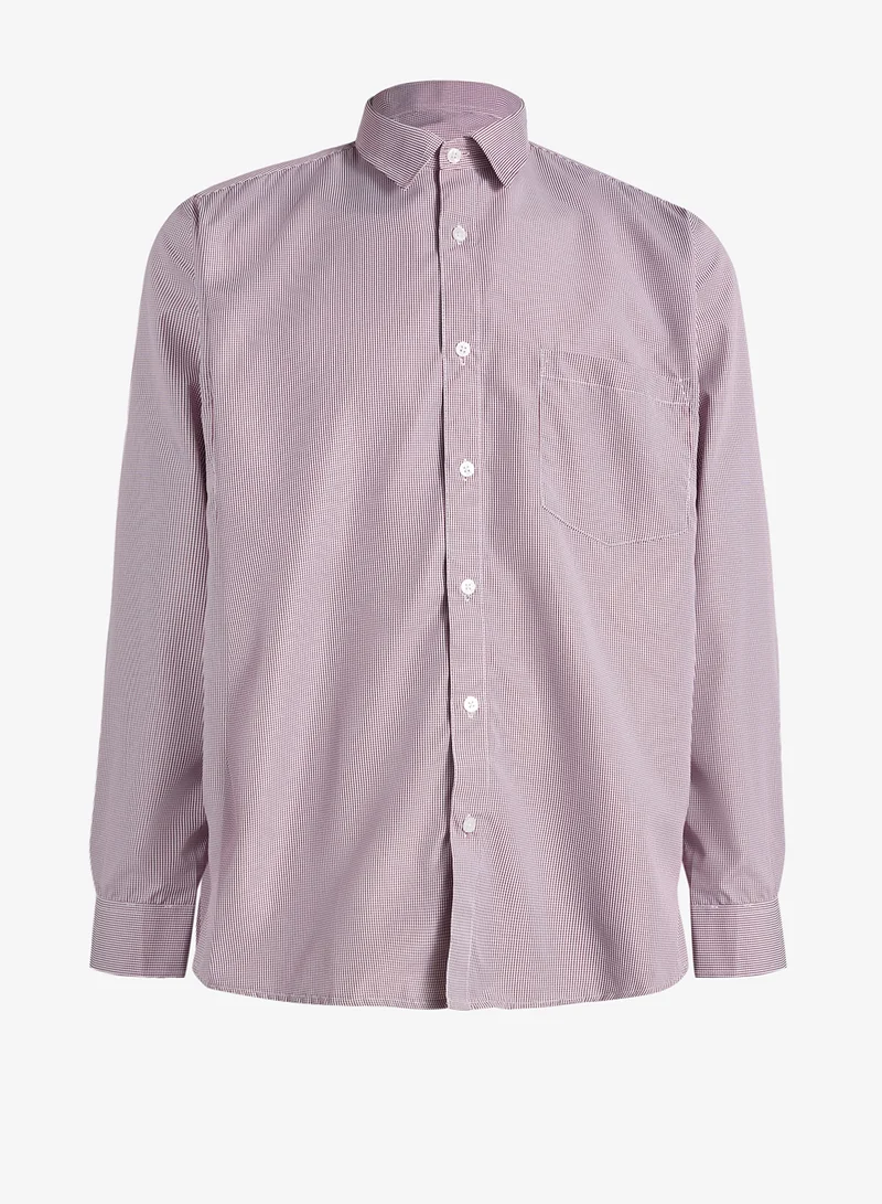 روبرت وود قميص رسمي بنقشة مربعات صغيرة