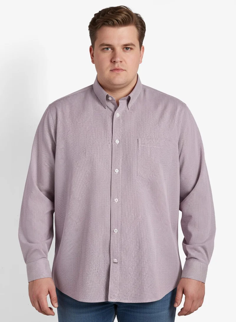 Robert Wood Tiny Check Formal Shirt