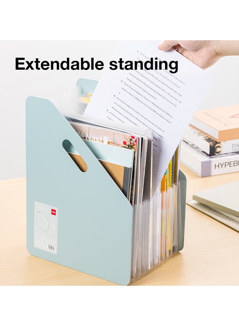 Deli EF605 Expanding File A4 13 Pockets – ideal for document sorting & storage - Image 2