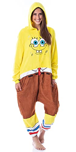 INTIMO Nickelodeon Mens' SpongeBob SquarePants Character Union Suit Costume Sleep Pajama (Large/X-Large) Multicolored - Image 5