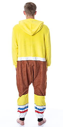 INTIMO Nickelodeon Mens' SpongeBob SquarePants Character Union Suit Costume Sleep Pajama (Large/X-Large) Multicolored - Image 2