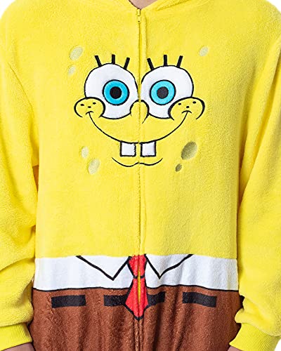 INTIMO Nickelodeon Mens' SpongeBob SquarePants Character Union Suit Costume Sleep Pajama (Large/X-Large) Multicolored - Image 3