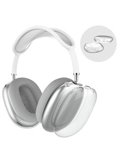 Case Cover for AirPods Max Headphones, Clear Soft TPU Skin Anti-Scratch, Transparent Accessories Ultra Protective Cover for Apple AirPods Max,Clear