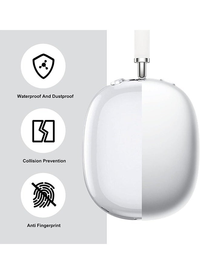 Generic - Case Cover for AirPods Max Headphones, Clear Soft TPU Skin Anti-Scratch, Transparent Accessories Ultra Protective Cover for Apple AirPods Max,Clear - Image 1