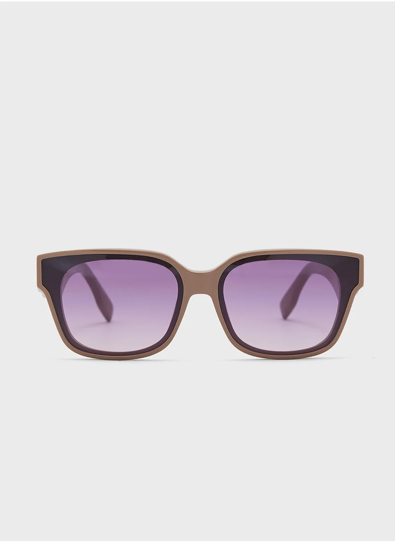 Karl Lagerfeld Modified Rectangle Sunglasses