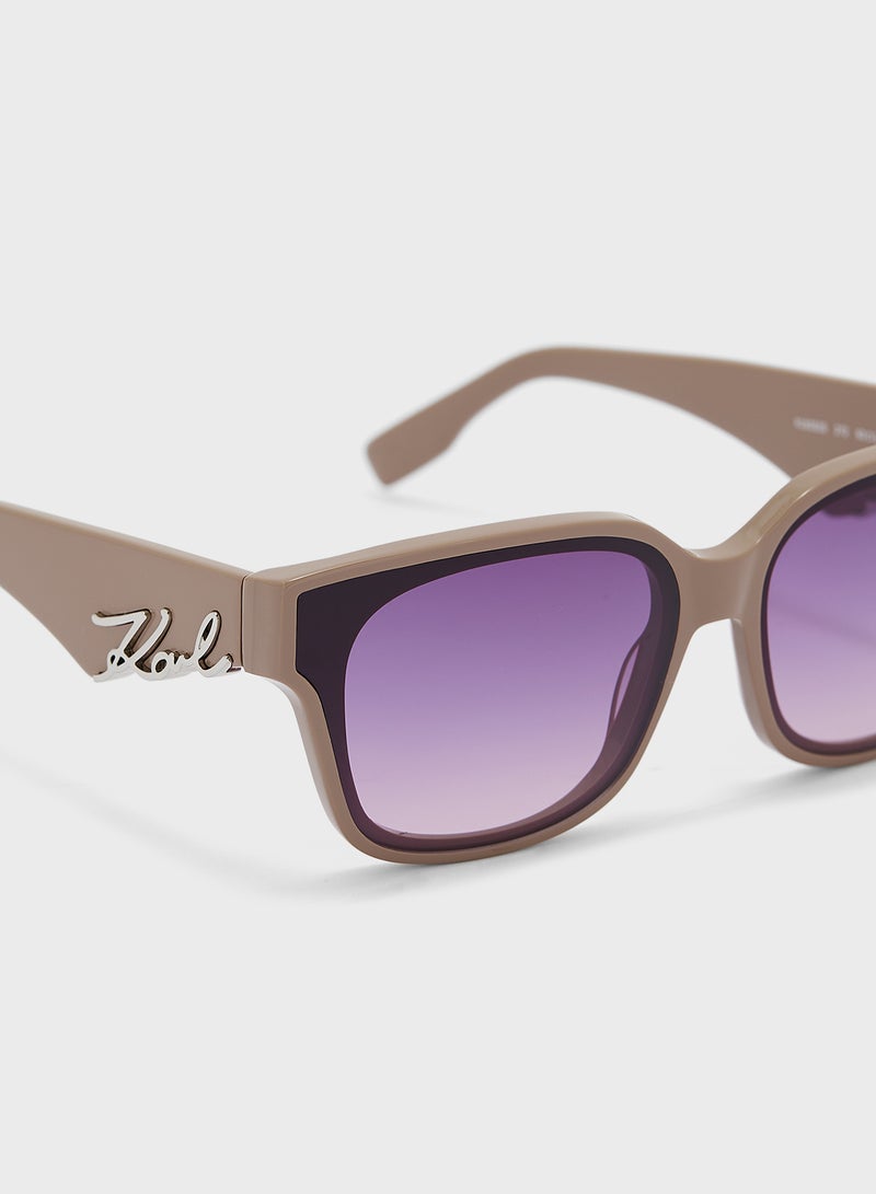 Karl Lagerfeld Modified Rectangle Sunglasses - Image 4