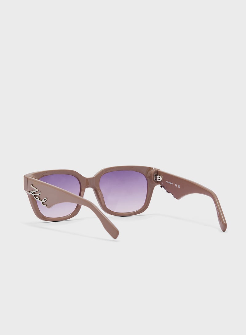 Karl Lagerfeld Modified Rectangle Sunglasses - Image 3