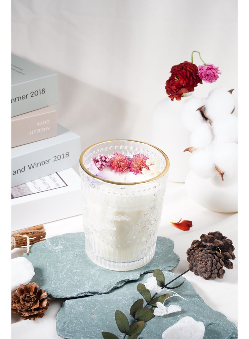 Betaoby Luxury Scented Candles Gifts,Lavandula Scent | Dry Flowers Aromatherapy Candles for Home Scented, Women Gifts, Soy Candle Gift Set for Wife Friends Bath Yoga Mother's Day Birthday,SPA Sleep Festival Wedding Party Gifts - Image 3