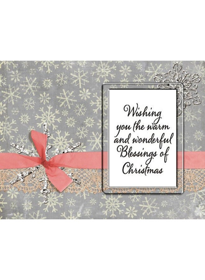 Arbuya Tis Season Merry Christmas Sentiments Sayings Phrase Rubber Clear Stamp/Seal Scrapbook/Photo Decorative Card Making Clear Stamp - Image 5