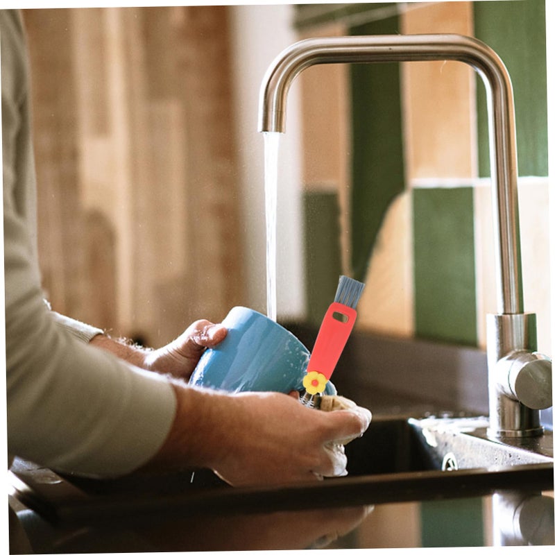 Multipurpose Cleaning Brush For Bottle Caps And Narrow Spaces Portable Kitchen Bathroom Tool - Image 5
