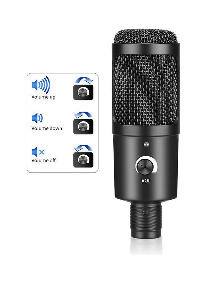Arabest Portable Broadcasting, Studio Recording, Conference USB Condenser Microphone Kit Black - Image 2