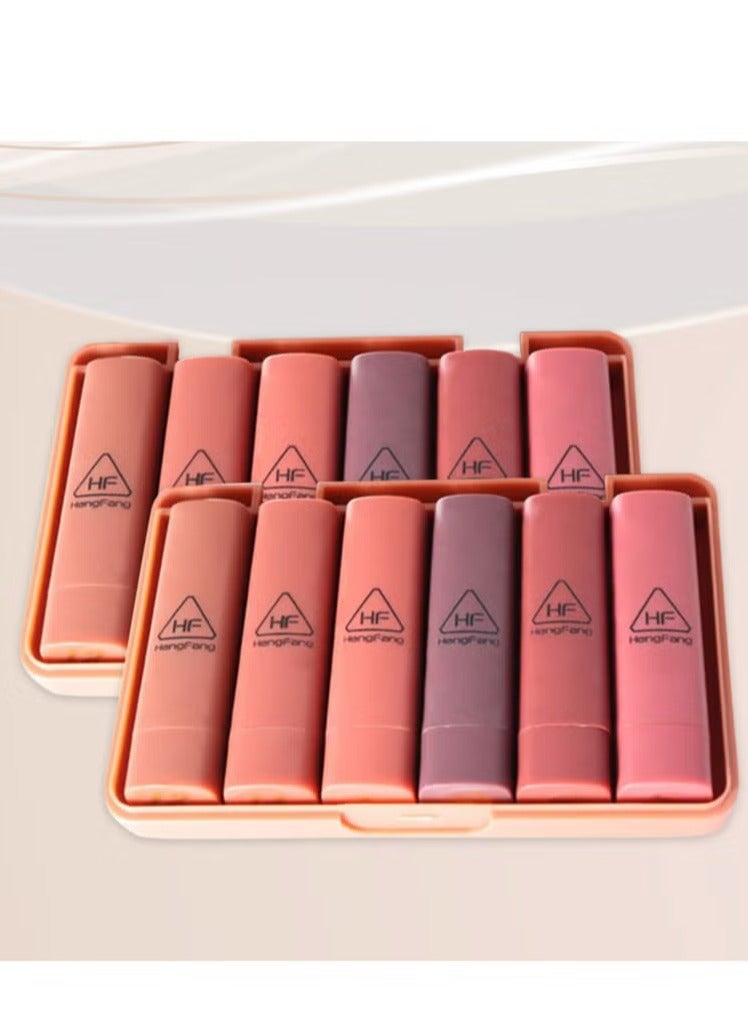 Heng Fang 6-Piece Lipsticks Mini Set Multicolour - Image 2