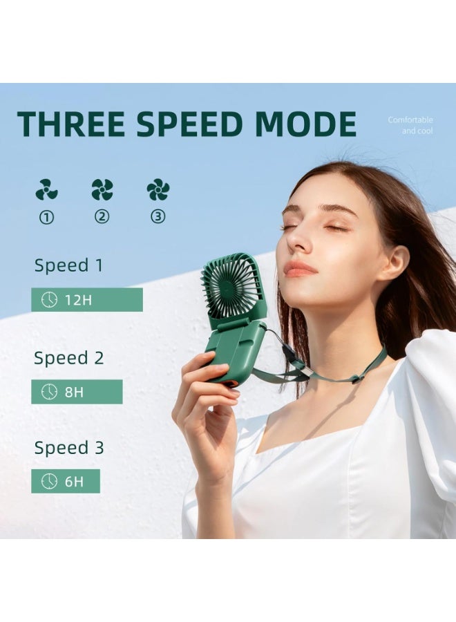 general Mini Fan, USB Portable Handheld Rechargeable Fan with 3 Speeds, 3000mAh Beach Travel Outdoors - Image 3