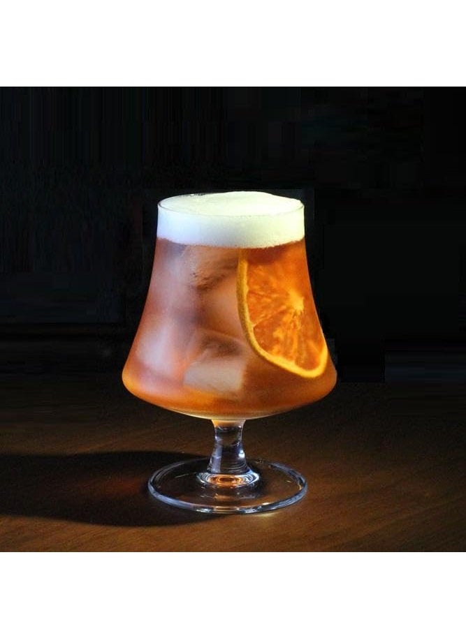 BLISS START BLISS START Crystal Brandy Wine Glass Set of 4 Premium Ideal for Premium Red White Wine Glasses 450 ml  - Image 4
