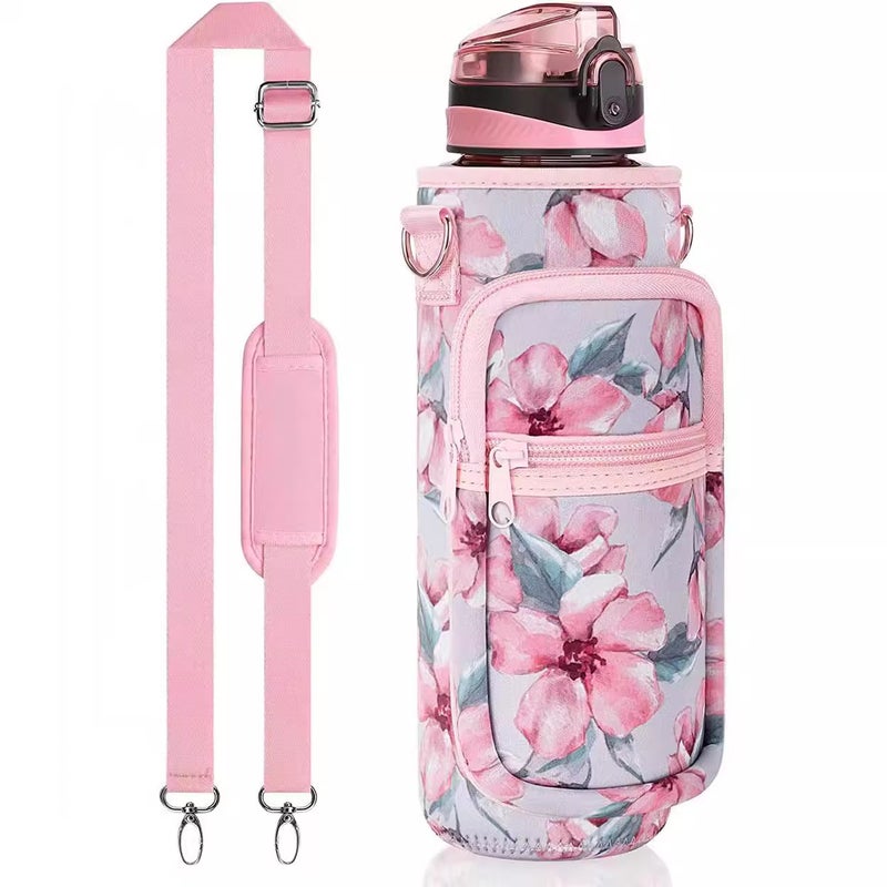 Insulation Cup Cover Sbr Diving Material Outdoor Sports Water Bottle Cover Portable Strap Portable Warm Pot Protective Cover - Image 5