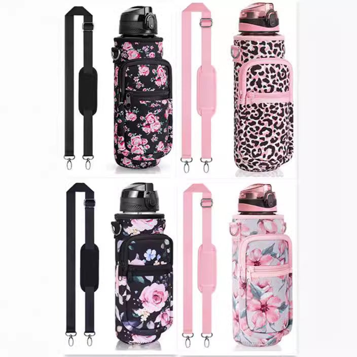 Insulation Cup Cover Sbr Diving Material Outdoor Sports Water Bottle Cover Portable Strap Portable Warm Pot Protective Cover - Image 4