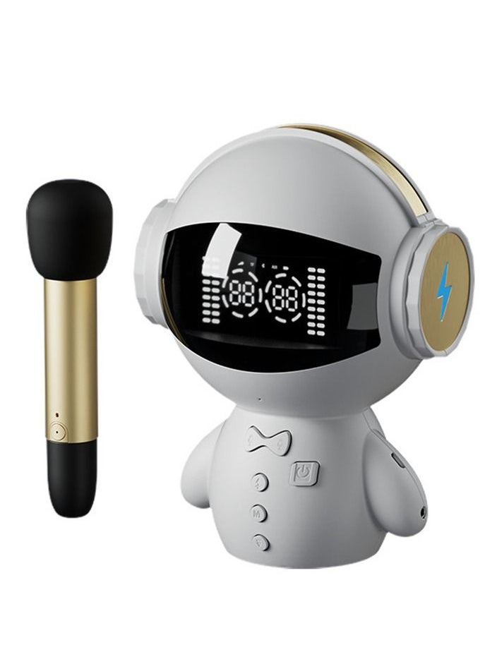 Generic Now Model Bluetooth Smart Ai Interactive Audio With karaoke microphone Creative Atmosphere Computer Speaker Gift home 