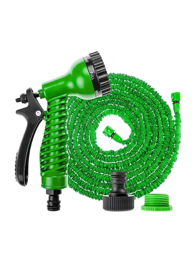 NIBEMINENT Hose Pipe With 7 Speed Spray Gun Green  - Image 1