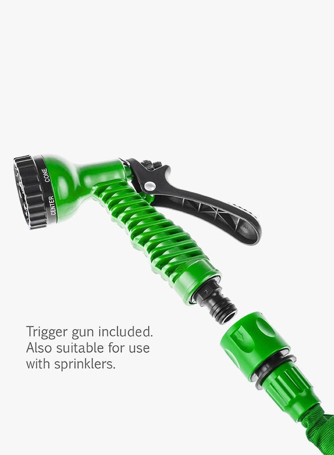 NIBEMINENT Hose Pipe With 7 Speed Spray Gun Green  - Image 3