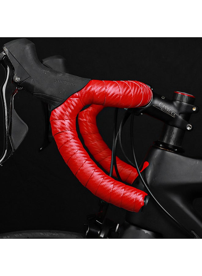 Carbon Fiber Handlear Tape Pattern EVA PU Tape Practical Shock-Proof Toughness Damping Anti-Vibration Bar tape Belt For Road Bike
