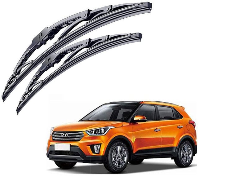Selifaur - 2Pcs (D 26 x P 16 Inch) Metal Frame High Performance Replacement Car Wiper Blade for Creta 2018 - Image 1