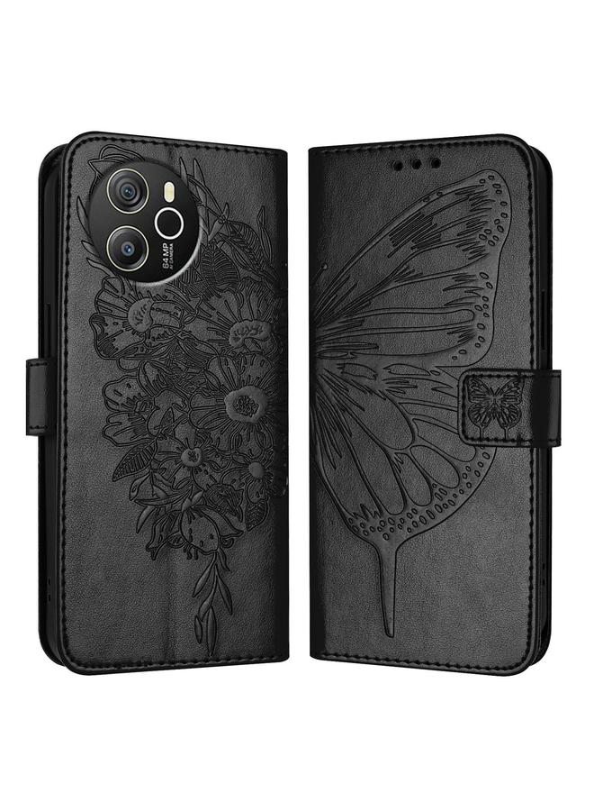 S-TOP Case For Blackview Shark 8 Embossed Butterfly Leather Phone Case - Image 2
