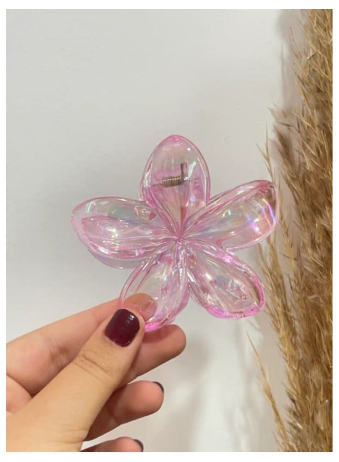 Hawaiian Flower Hair Clip "Pink" - Image 1