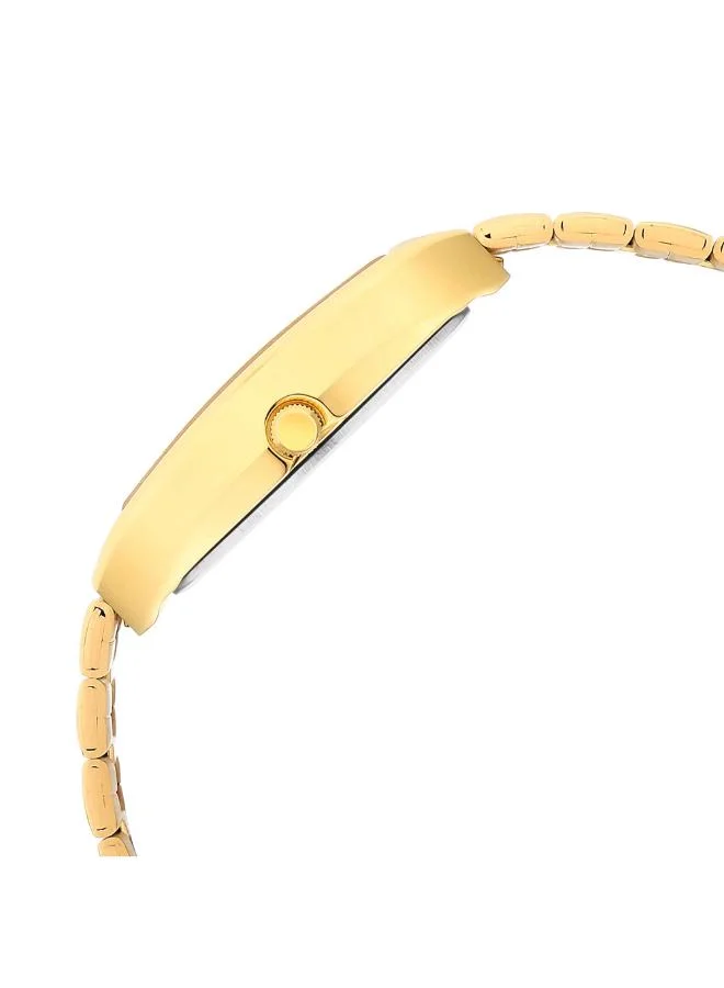 TITAN Men Analog Display Watch With Gold Stainless Steel Strap - 9315YM05