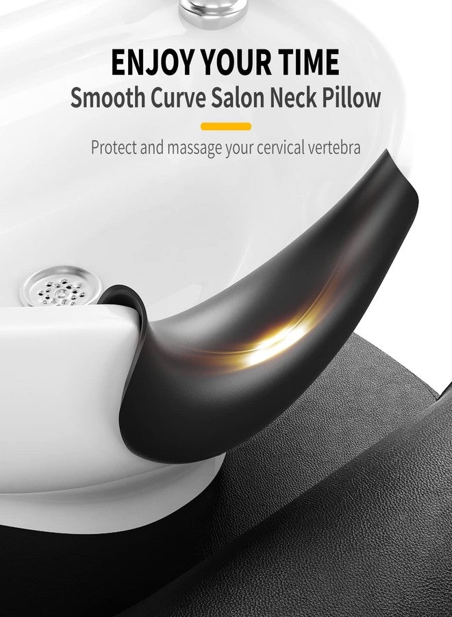 AISEELY Shampoo Bowl Neck Rest with Suction Cup, Silicone Neck Rest for Salon Sink, Shampoo Neck Cushion, Non-Slip Salon Neck Rest for Hair Washing Sink Neck Support, Neck Rest for Wash Basin - Image 4