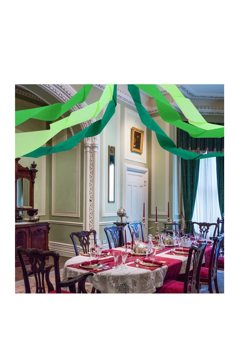 Green Crepe Paper Streamer 792 Feet 20 Rolls Green Crepe Streamers Spring Party Backdrop Decor for Green Theme Birthday Wedding Baby Shower Irish Lucky Day Hanging Party Decoration - Image 4