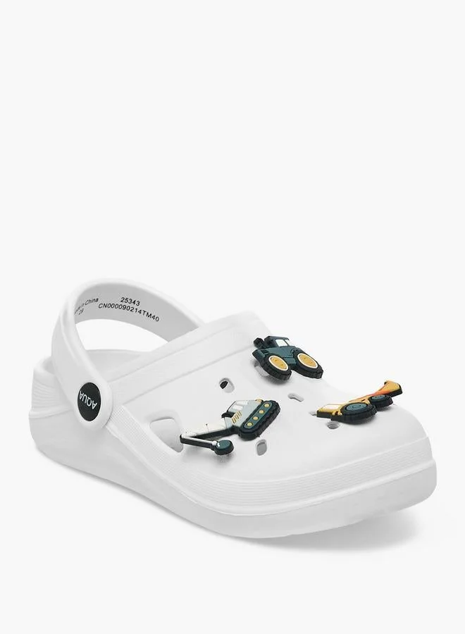 Aqua Boys Vehicle Jibbitz Charm Clogs