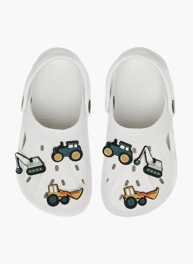 Aqua Boys Vehicle Jibbitz Charm Clogs