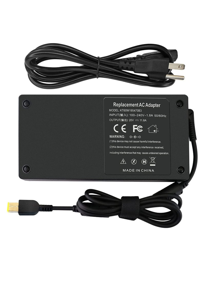 Generic - 230W Slim Tip AC Adapter Charger Replacement for Lenovo. Legion Y540-15IRH Y540-17IRH 5Pro-16 5-17IMH05H 4X20E75111 GX20L29347 ThinkPad P50 P51 P52 P53 P70 P71 P72 P73 Legion 5 Gaming Laptop - Image 1