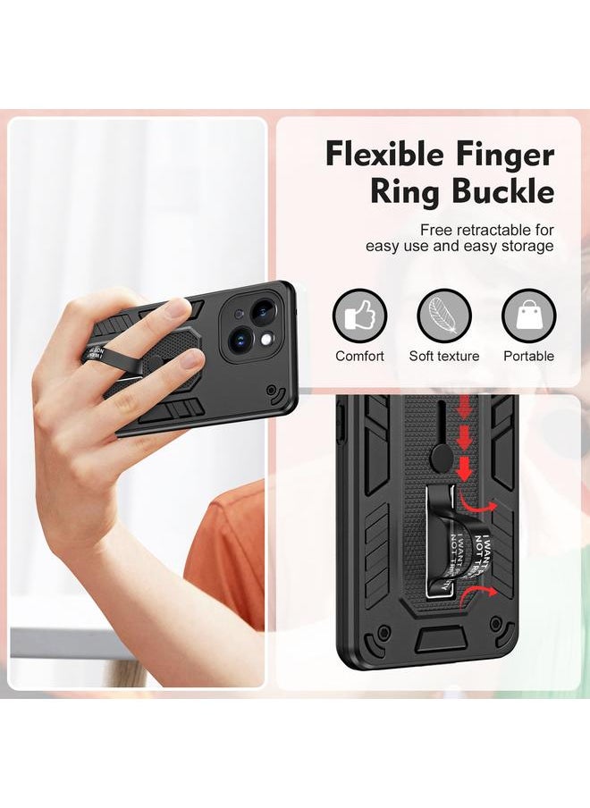 erorex Case For iPhone 14 Plus Variety Brave Armor Finger Loop Holder Phone Case  - Image 5