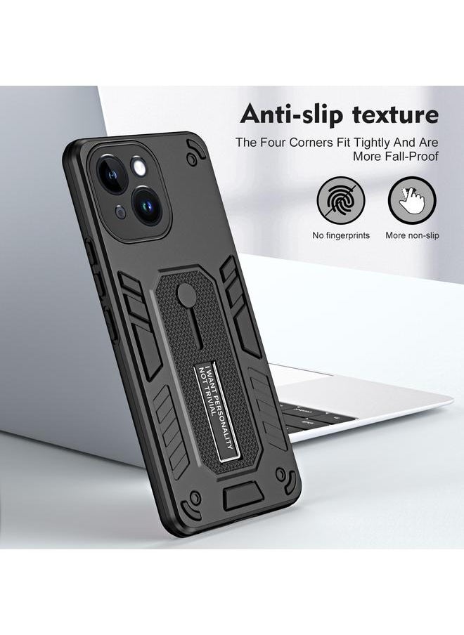 erorex Case For iPhone 14 Plus Variety Brave Armor Finger Loop Holder Phone Case  - Image 2