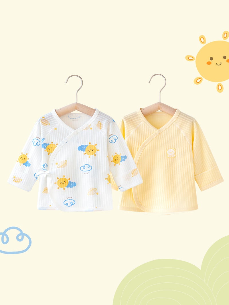 Baby half back clothes newborn baby one-piece Top spring and autumn clothes newborn underwear summer thin pure cotton monk clothing - Image 3