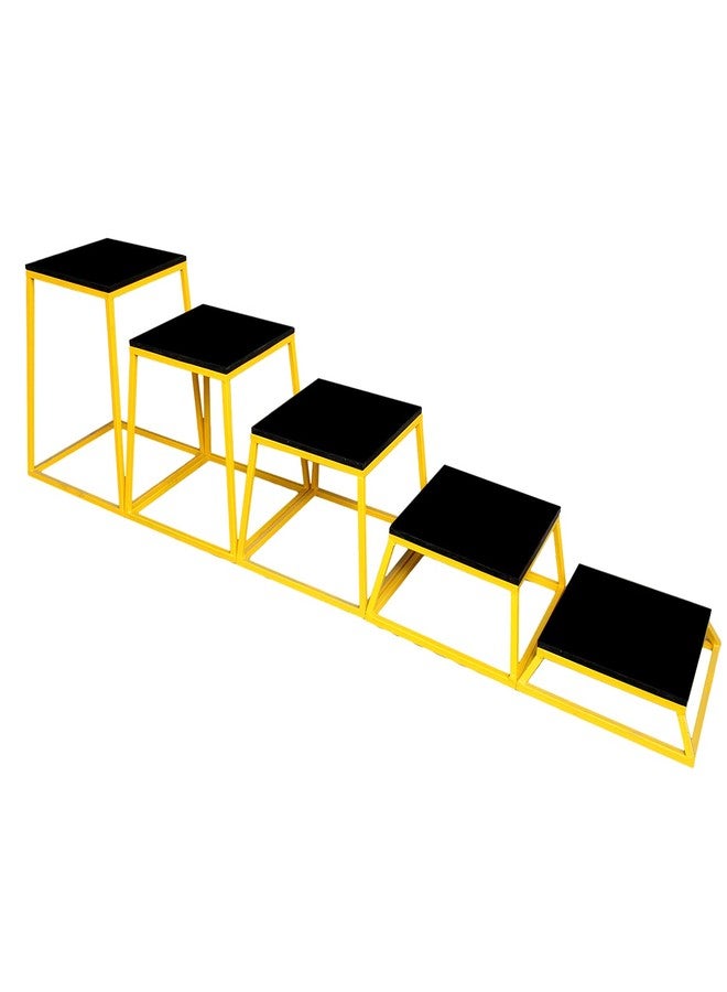 RXN Metal Plyo Box Jumping Platform Table Gym Stepper Board Fitness Training Exercise Equipment Home & Gym Fitness (24INCH) - Image 2
