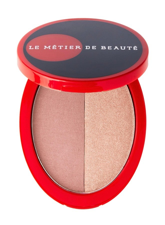 Le Metier De Beaute MĒTIER Blush Highlighter Duo for a Radiant Glow, Magnetic Compact, Unisex (Leitmotif) - Image 1