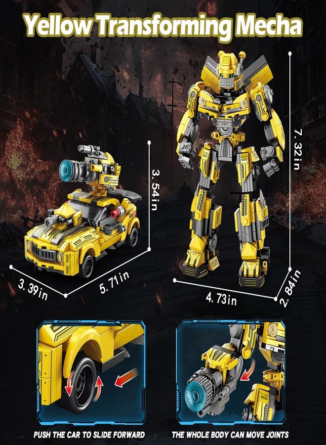HIGH GODO Transforming Building Set, 2in1 Transforming Robot and Truck Building Kit, Cool Robots Gifts Toys for Teens Adults 14+ (879 PCS) - Image 4
