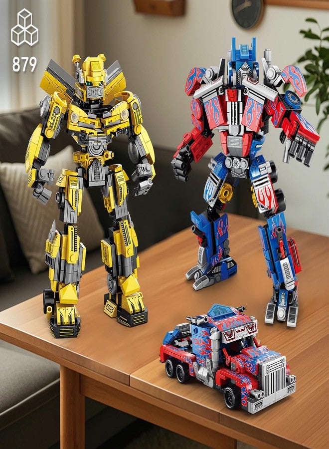 HIGH GODO Transforming Building Set, 2in1 Transforming Robot and Truck Building Kit, Cool Robots Gifts Toys for Teens Adults 14+ (879 PCS) - Image 5