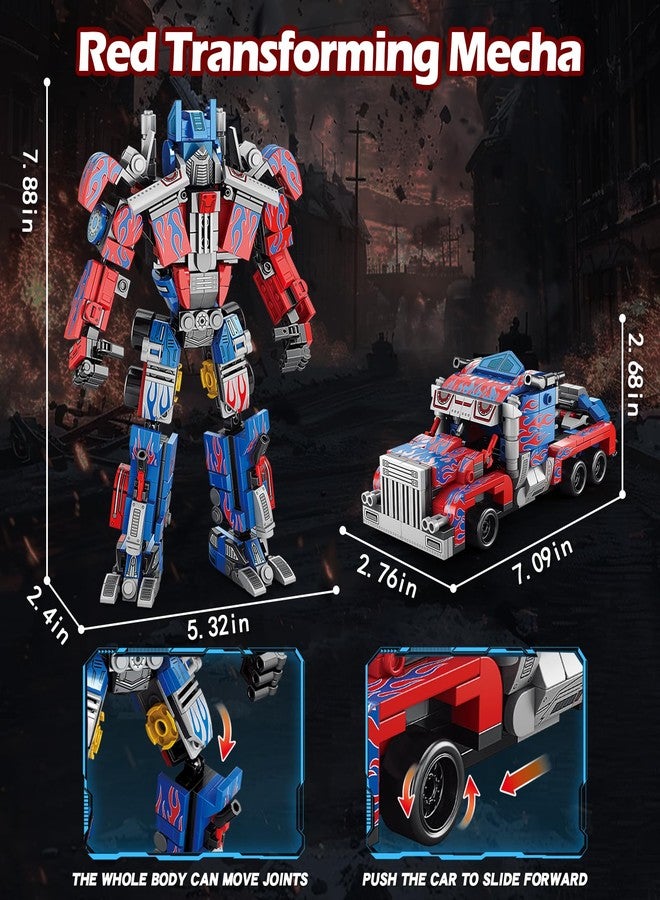 HIGH GODO Transforming Building Set, 2in1 Transforming Robot and Truck Building Kit, Cool Robots Gifts Toys for Teens Adults 14+ (879 PCS) - Image 3