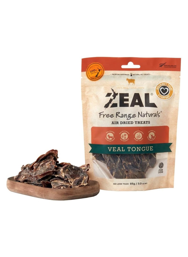 zeal Free Range Natruals Air Dried Veal Tongue 85g
