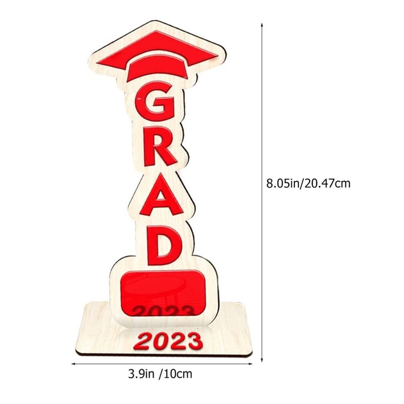 Blue Graduation Wooden Table Decor Creative Centerpiece for Parties and Celebrations - Image 5