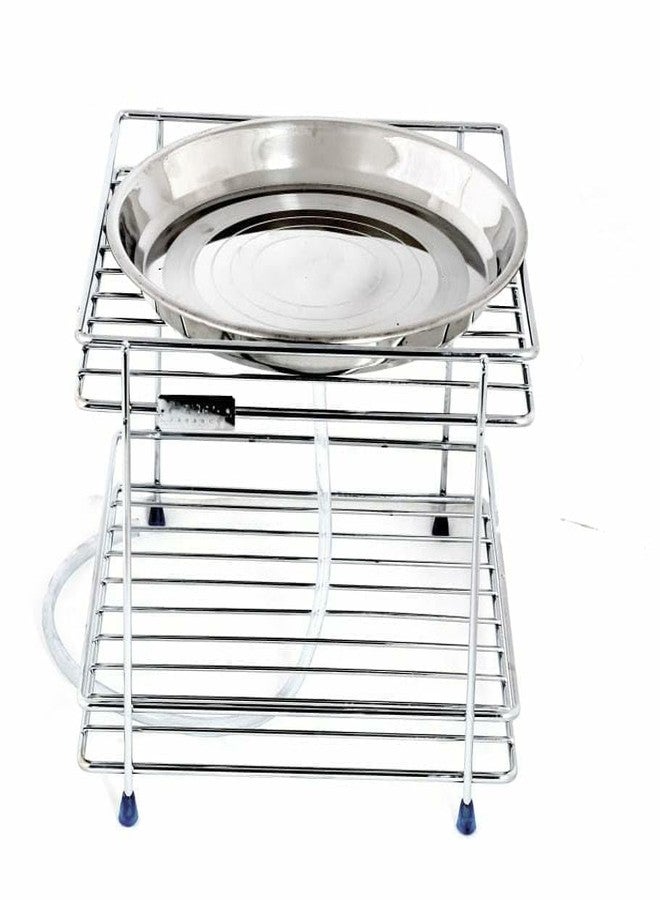 2heet Double Layer Stainless Steel Matka Stand for Pots – Heavy-Duty Rust Resistant 2-Tier Rack for Home, Kitchen, Balcony, Restaurant & Outdoor Use – Space Saving Design - Image 5