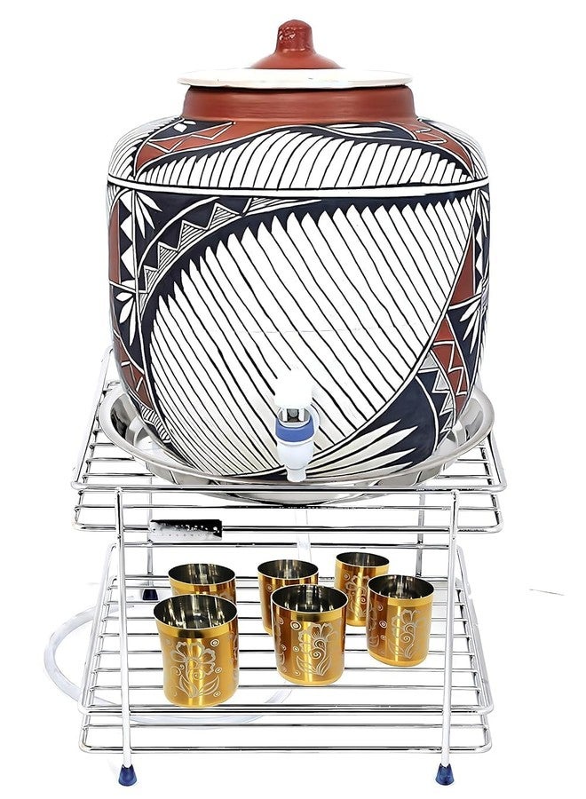 2heet Double Layer Stainless Steel Matka Stand for Pots – Heavy-Duty Rust Resistant 2-Tier Rack for Home, Kitchen, Balcony, Restaurant & Outdoor Use – Space Saving Design - Image 1