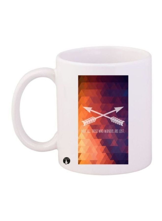 RYN Printed Mug White/Purple/Orange
