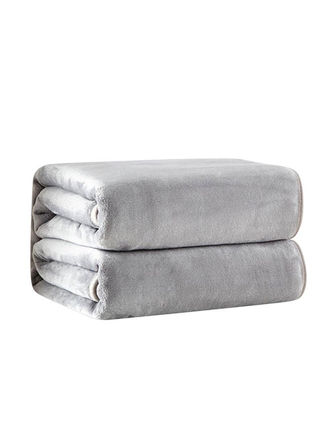 NIBEMINENT Flannel Fleece Bed Blanket combination Grey - Image 1