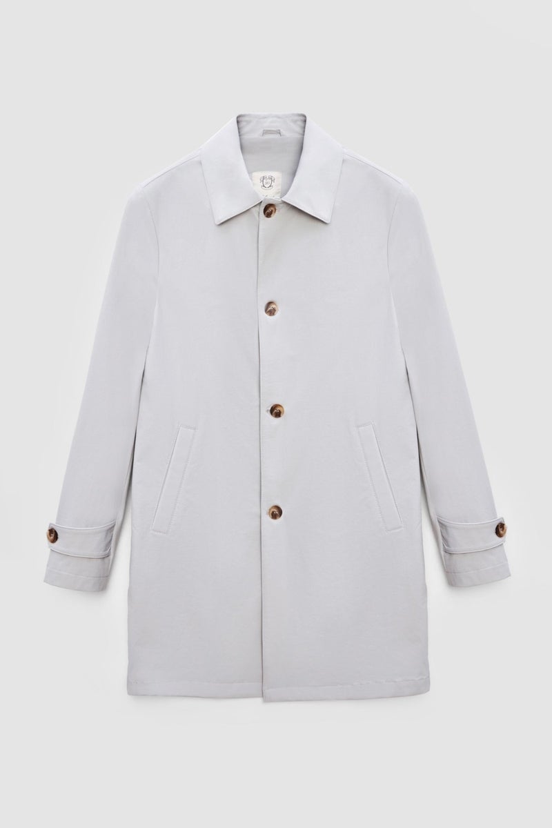 D'S DAMAT Regular Fit Stone Plain Topcoat/trenchcoat 2HCP812220420  - Image 5