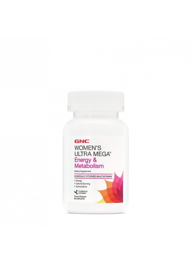 GNC GNC Womens Ultra Mega Energy and Metabolism Multivitamin for Women, 90 Count, for Increased Energy, Metablism, and Calorie Burning  - Image 4